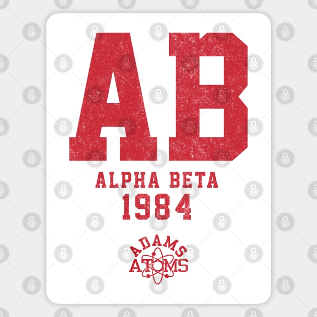 Alpha Beta AB - 1984 - vintage frat Revenge of the Nerds Magnet by BodinStreet